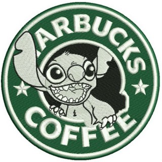 Starbucks coffee Stitch embroidery design - Embroidery Design