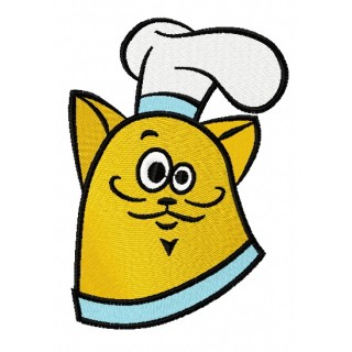 Cat chef 9 embroidery design - Embroidery Design