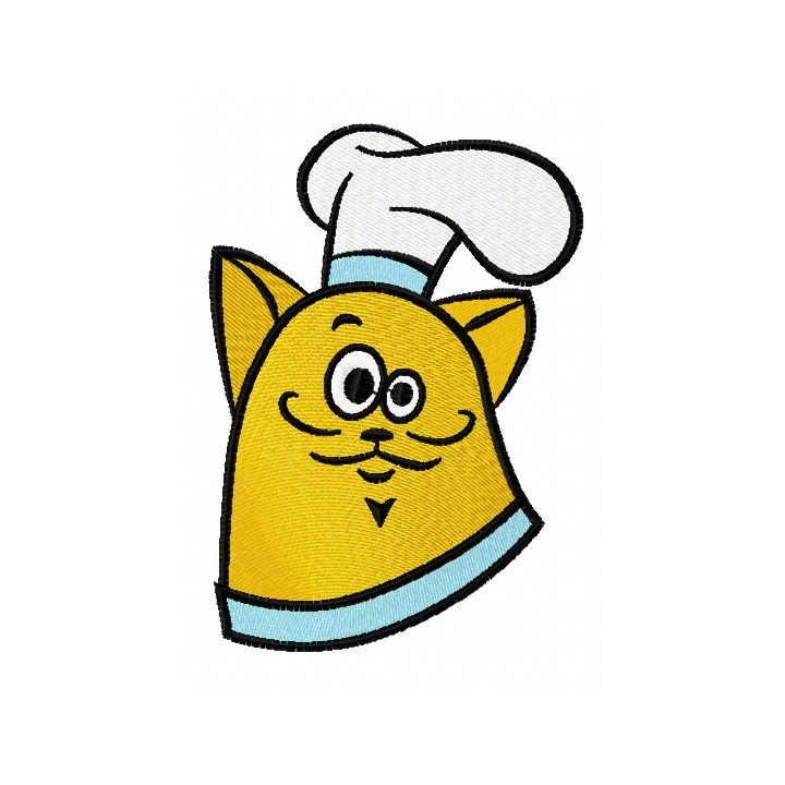 Cat chef 9 embroidery design - Embroidery Design