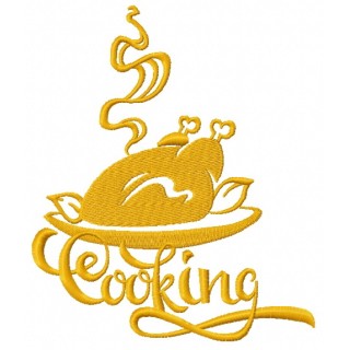 Roast turkey 4 embroidery design - Embroidery Design