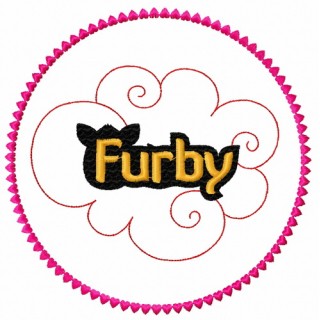 Furby Boom embroidery design - Embroidery Design