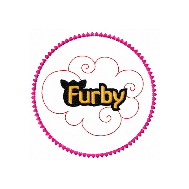 Furby Boom embroidery design - Embroidery Design