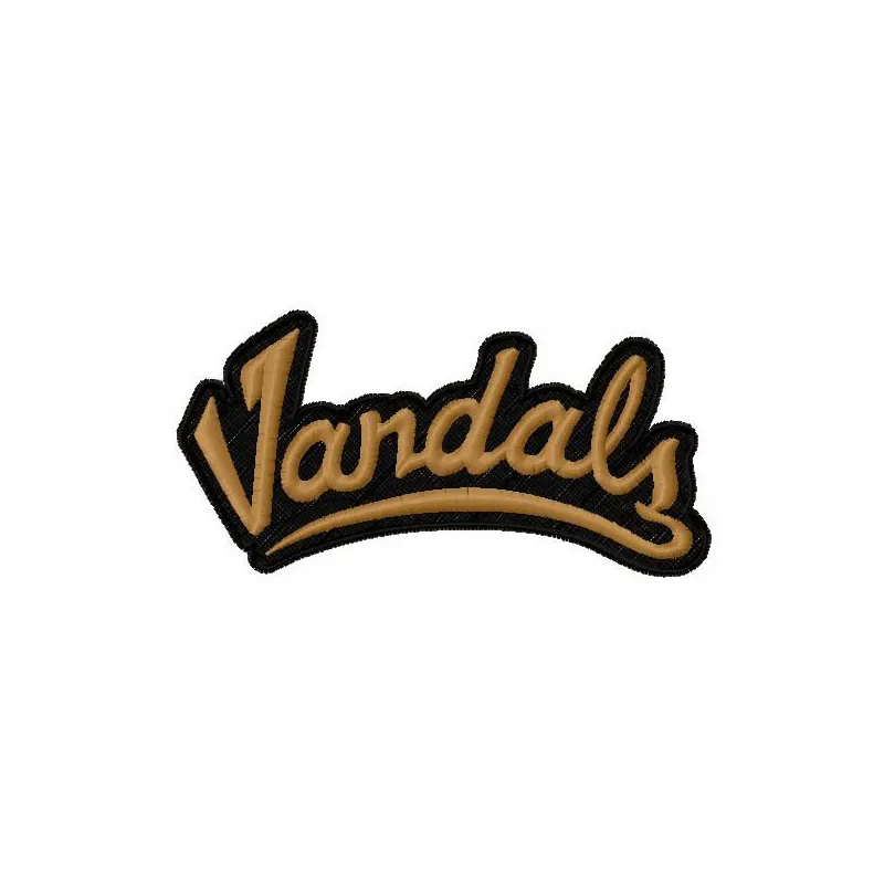 Idaho Vandals logo 2 embroidery design preview showcasing the stitched motif for apparel and accessories.