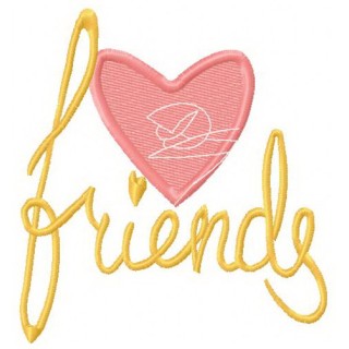 Friends 2 embroidery design - Embroidery Design