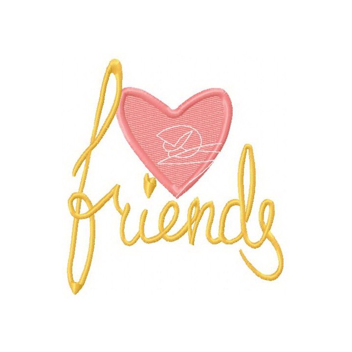 Friends 2 embroidery design - Embroidery Design