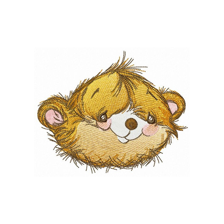 Pleased muzzle embroidery design - Embroidery Design