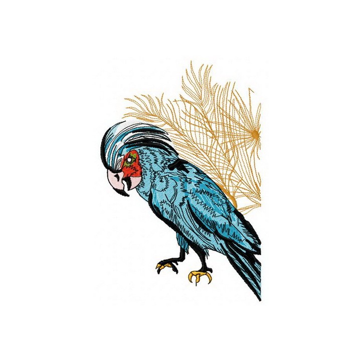 Palm cockatoo 2 embroidery design - Embroidery Design