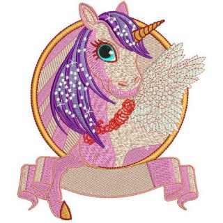 Unicorn 2 embroidery design - Embroidery Design