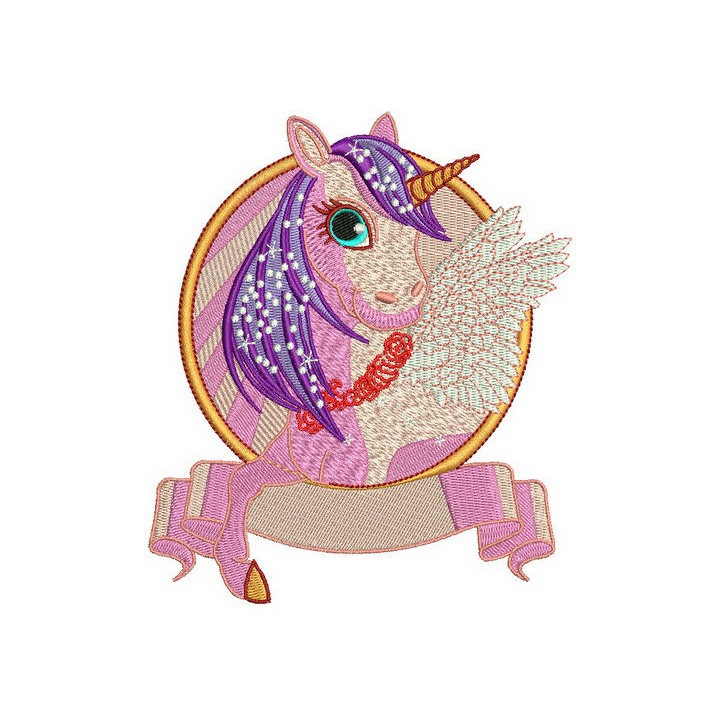 Unicorn 2 embroidery design - Embroidery Design