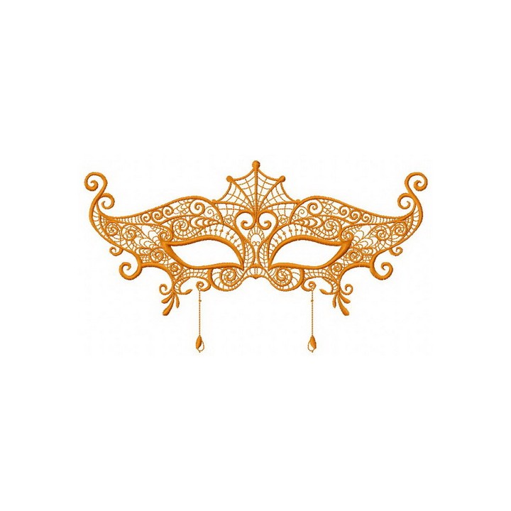 Mask 7 embroidery design - Embroidery Design
