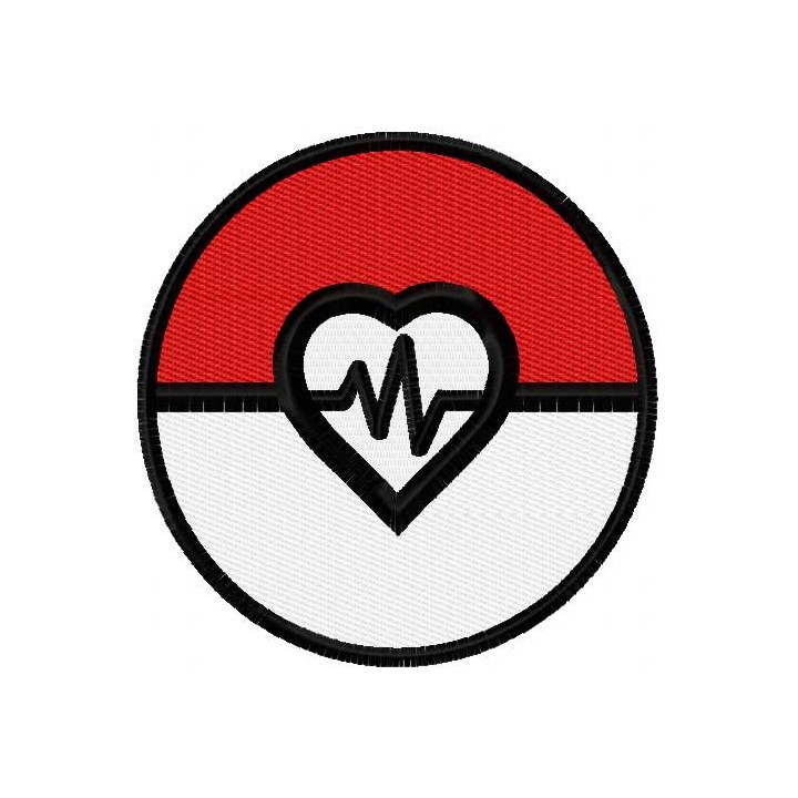 Pokemon Go cardio embroidery design - Embroidery Design