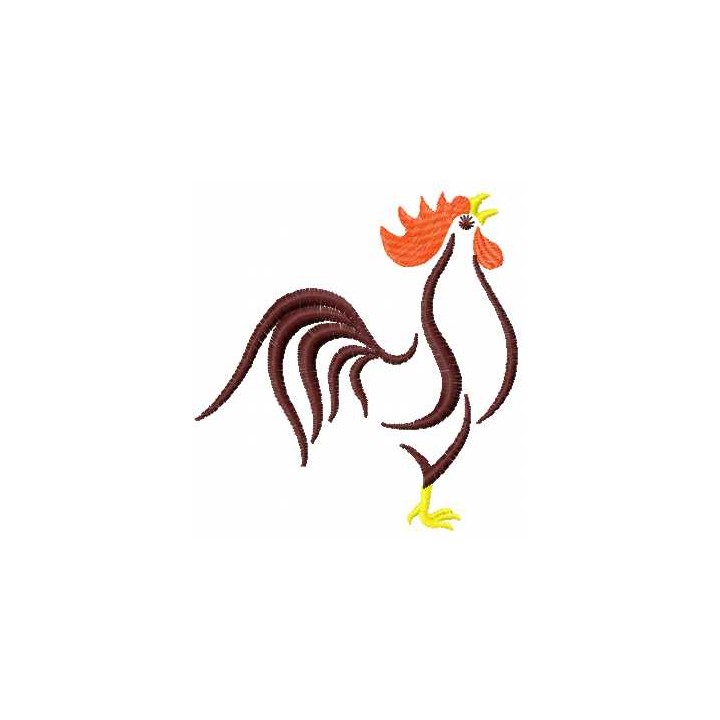 Rooster 4 embroidery design - Embroidery Design