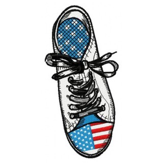 American gumshoe embroidery design - Embroidery Design