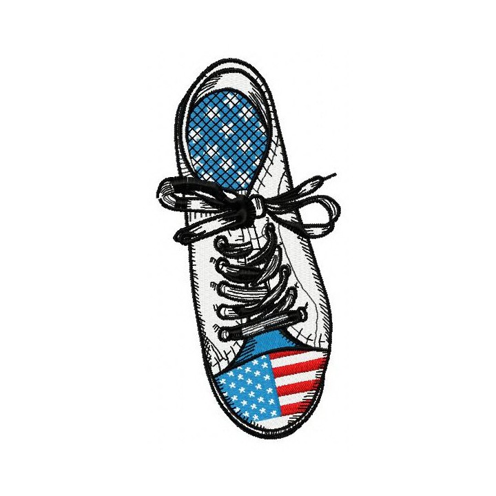 American gumshoe embroidery design - Embroidery Design