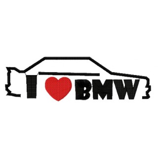 I love BMW embroidery design - Embroidery Design