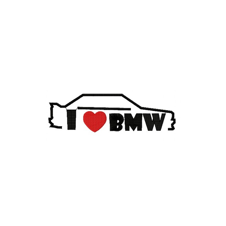 I love BMW embroidery design - Embroidery Design