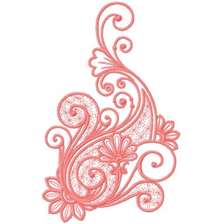 Pink decoration 5 embroidery design - Embroidery Design