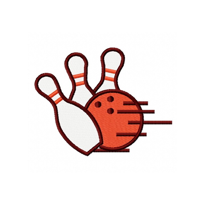 Bowling club 4 embroidery design - Embroidery Design