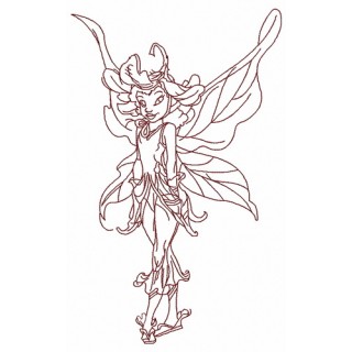 Daisy fairy 3 embroidery design - Embroidery Design
