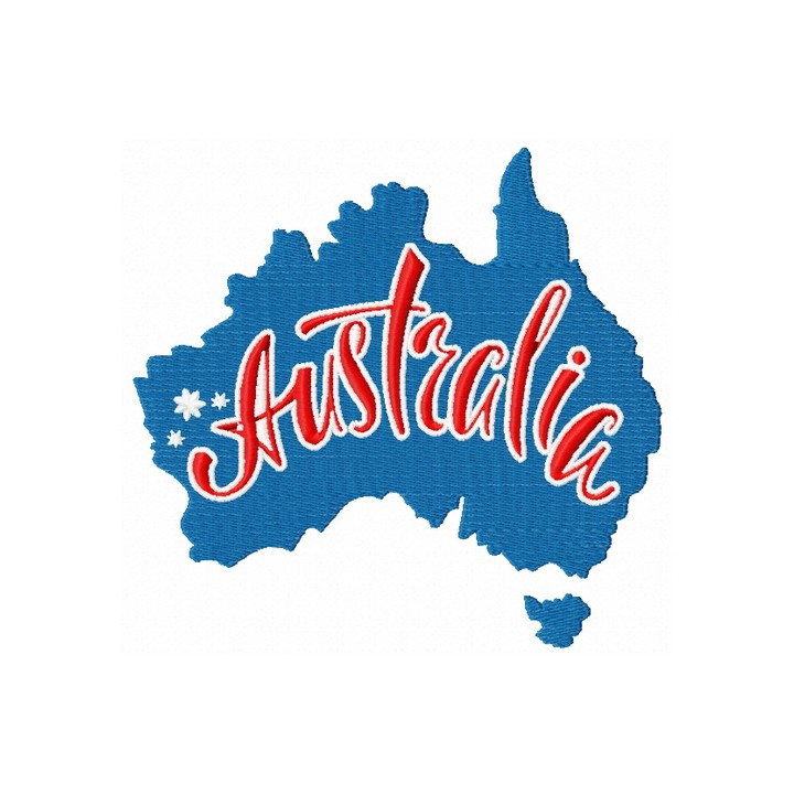 Australia embroidery design - Embroidery Design