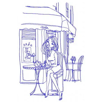 Preview of the Tea Time 2 embroidery design featuring delightful tea-themed motifs for vacation projects.
