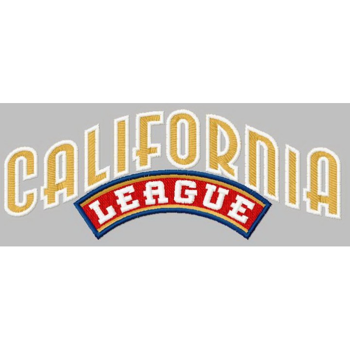 California League embroidery design - Embroidery Design