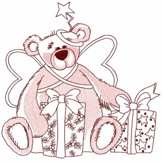 Teddy bear fairy 9 embroidery design - Embroidery Design