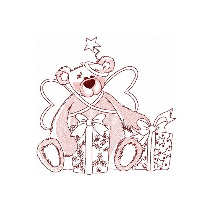 Teddy bear fairy 9 embroidery design - Embroidery Design