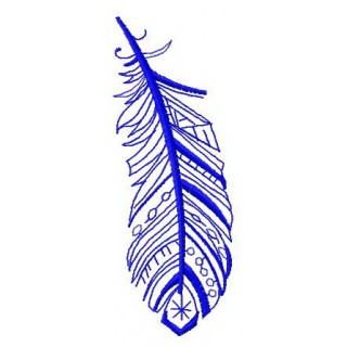Feather 17 embroidery design - Embroidery Design
