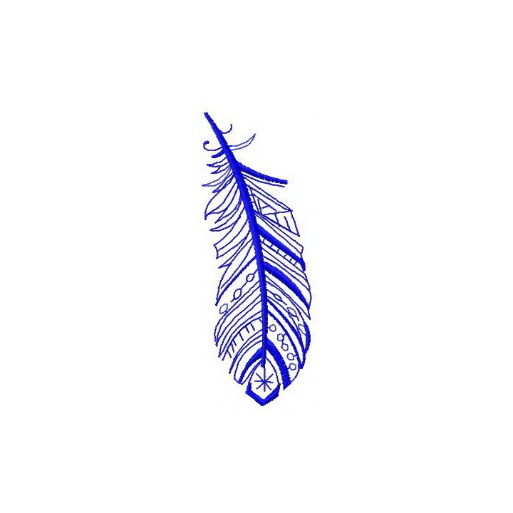 Feather 17 embroidery design - Embroidery Design