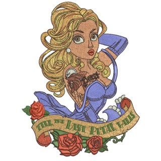 Till the last petal falls 2 embroidery design - Embroidery Design