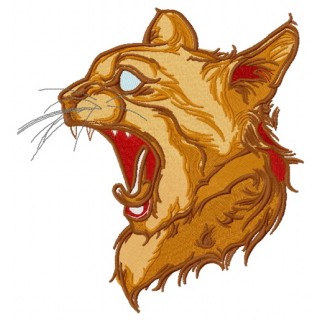 Blind cat embroidery design - Embroidery Design