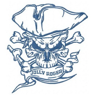 Jolly Roger 2 embroidery design - Embroidery Design