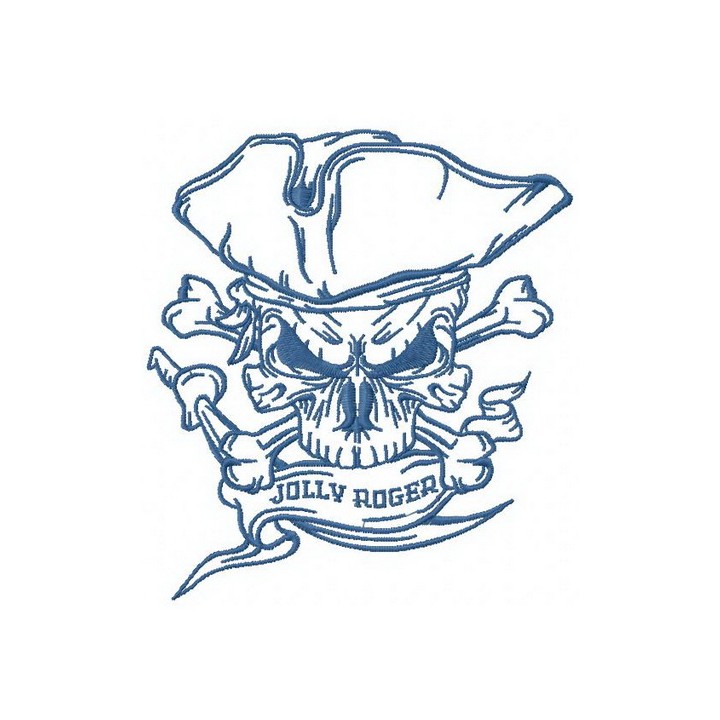 Jolly Roger 2 embroidery design - Embroidery Design