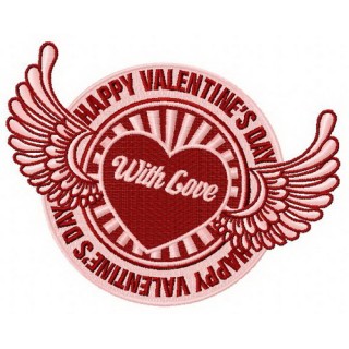 With love 2 embroidery design - Embroidery Design