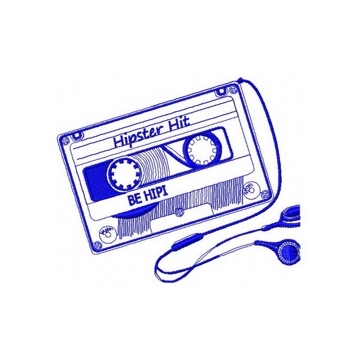 Hipster hit 3 embroidery design - Embroidery Design