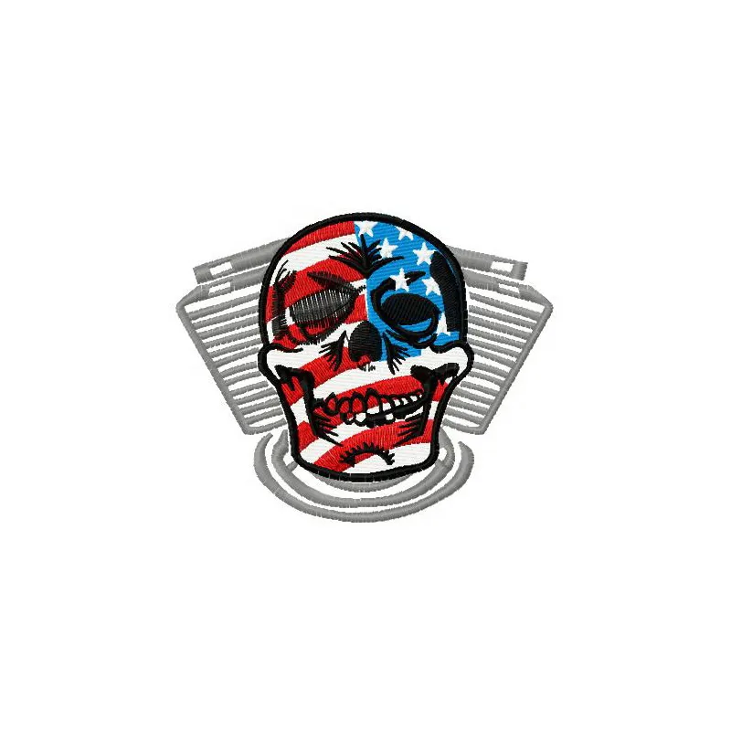 Live free or die 2 embroidery design showcasing a patriotic theme, perfect for Independence Day projects.