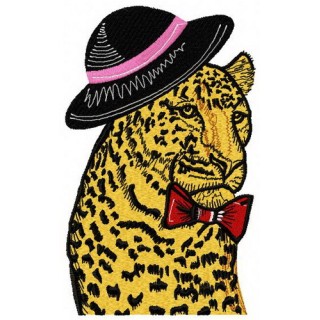 Stylish Cheetah Tales embroidery design - Embroidery Design