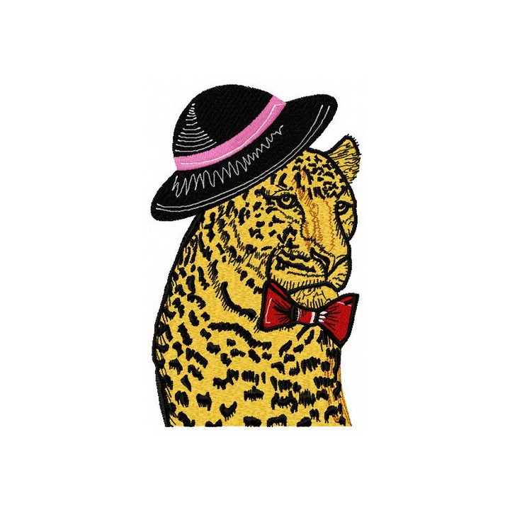 Stylish Cheetah Tales embroidery design - Embroidery Design