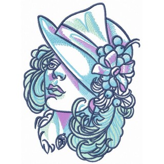 Miss Perfection embroidery design - Embroidery Design