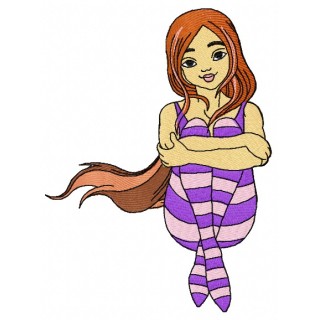 Sad fairy 3 embroidery design - Embroidery Design