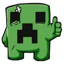 Preview of the Happy Creeper embroidery design inspired by Minecraft, showcasing vibrant stitching patterns.