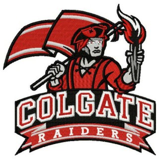 Colgate Raiders logo embroidery design - Embroidery Design