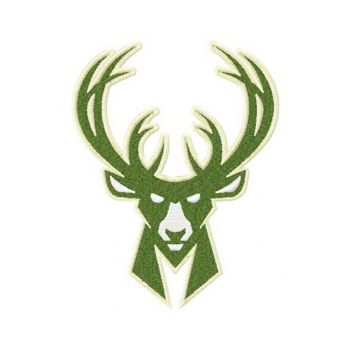 Milwaukee Bucks logo 4 embroidery design - Embroidery Design