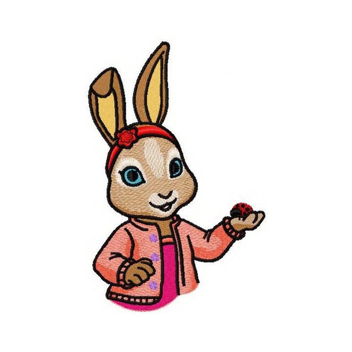 Cute bunny 2 embroidery design - Embroidery Design