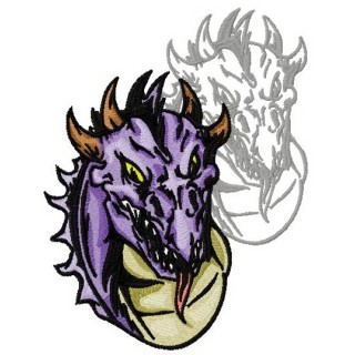 Dragon's shadow 8 embroidery design - Embroidery Design