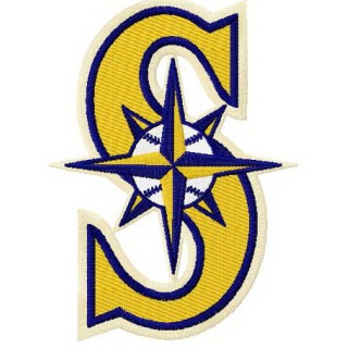 Seattle Mariners cap insignia embroidery design - Embroidery Design