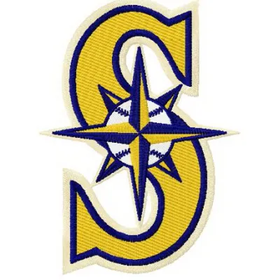 Embroidery design of the Seattle Mariners cap insignia, ideal for custom stitching on hats and caps.