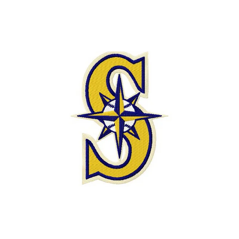 Embroidery design of the Seattle Mariners cap insignia, ideal for custom stitching on hats and caps.