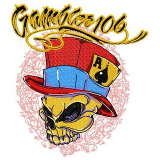 Gambler 10/6 embroidery design - Embroidery Design